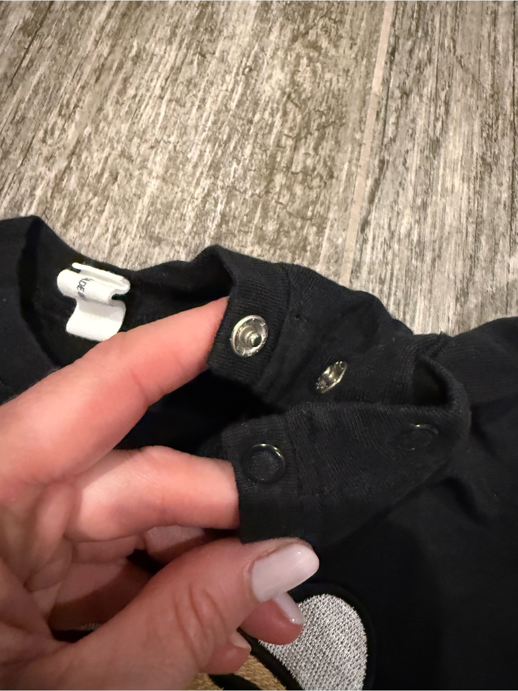 Huxbaby Black Kids Tiger Patch Tee With Blue Glasses - 6-12 Months — image 3 of 3